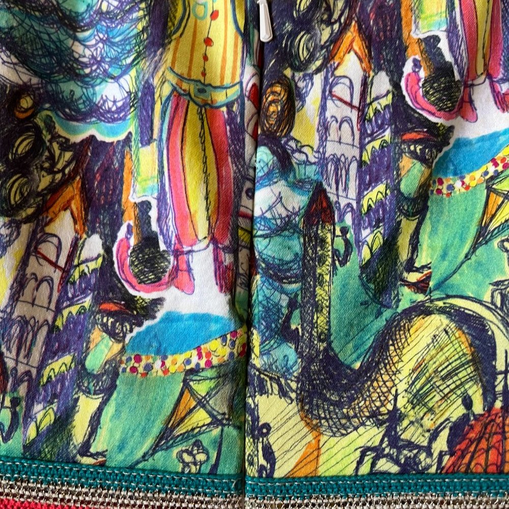 Weston Women's Large Peplum Sleeveless Multicolored Top - Picture 4 of 13
